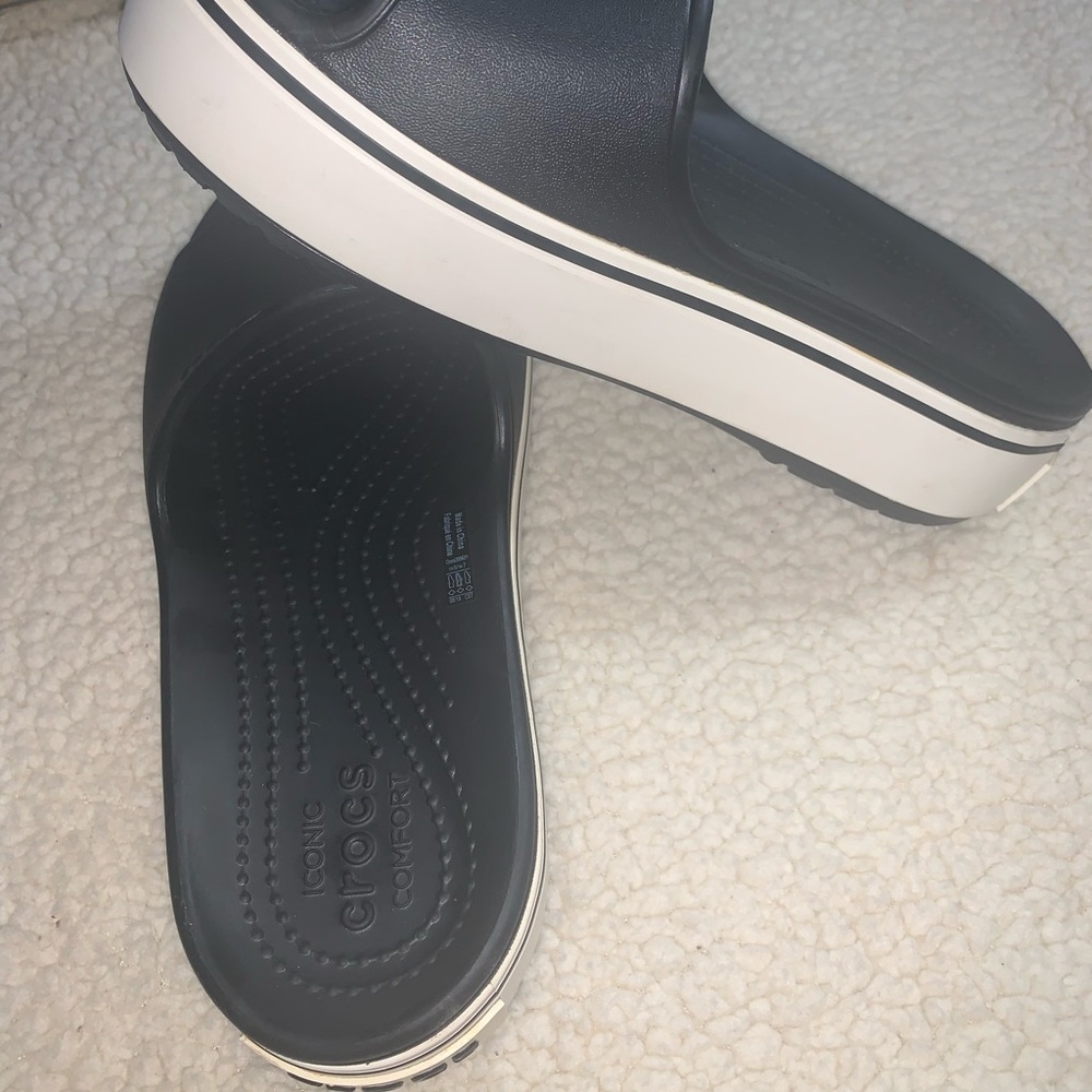 Crocs Men's and Women's Crocband Platform Slide Sandals